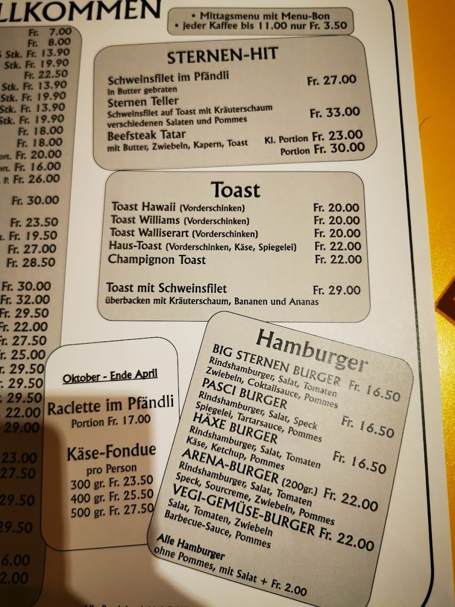 Restaurant Big Sterne Photo Menu 3