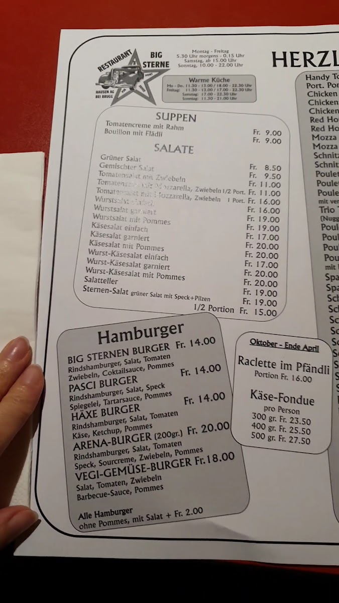 Restaurant Big Sterne Photo Menu 4