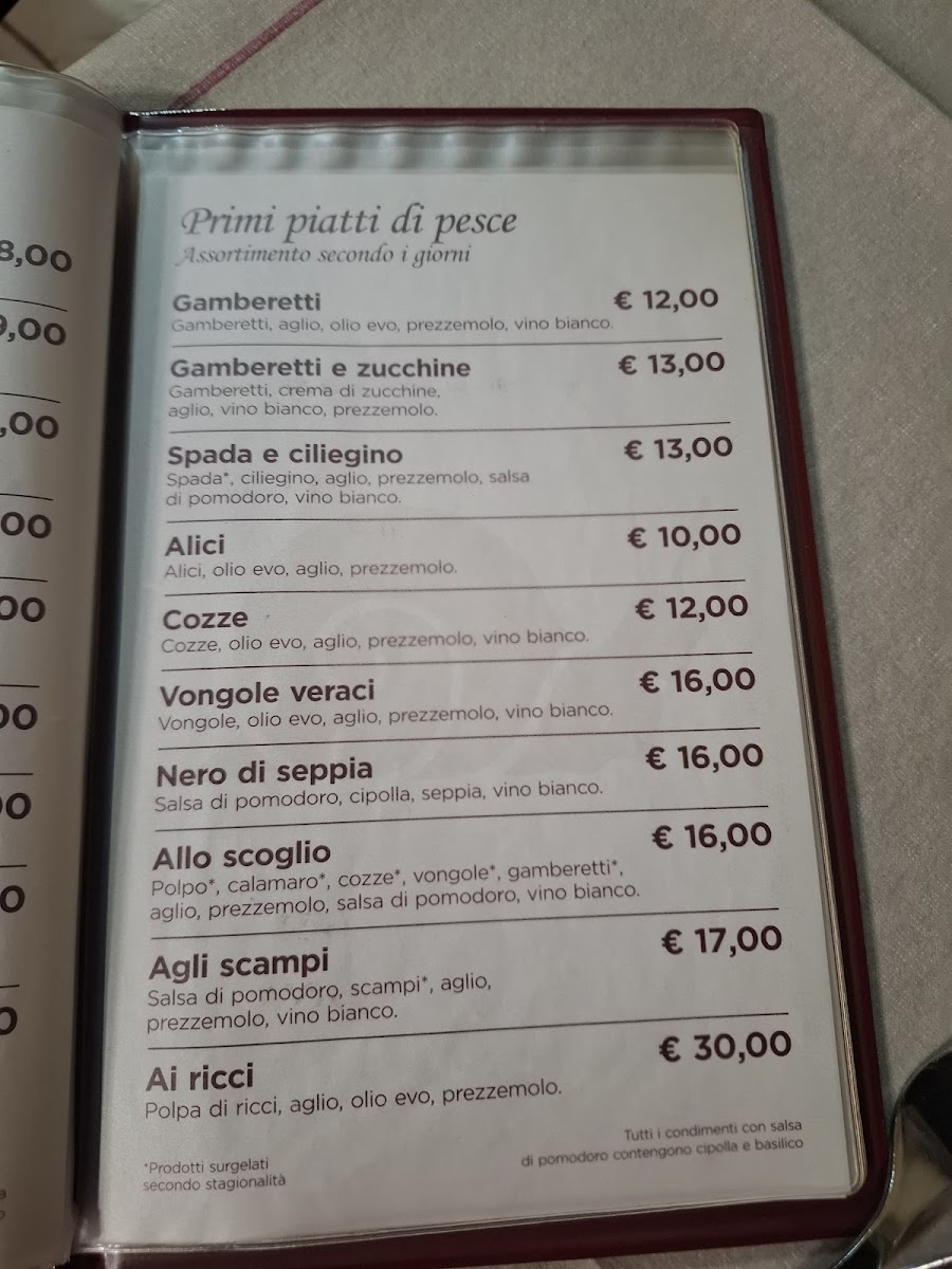 VECCHIO AQUARIUM RISTORANTE Photo Menu 3