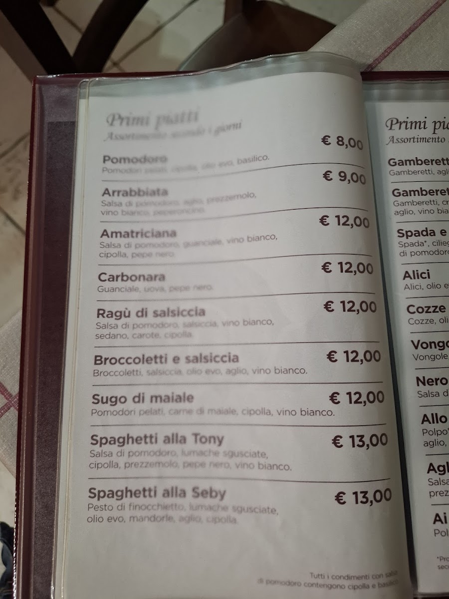 VECCHIO AQUARIUM RISTORANTE Photo Menu 7