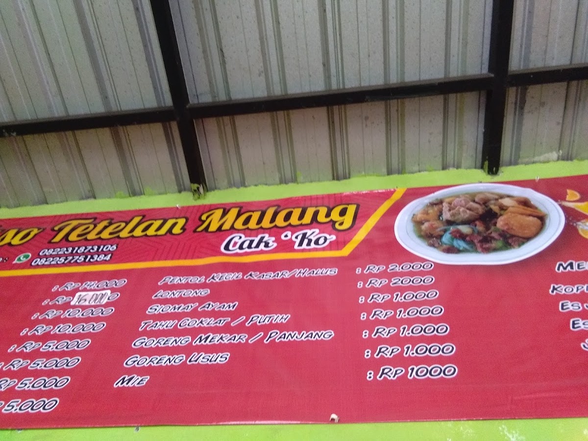 Bakso Tetelan Malang Cak ' Ko Photo Menu 5