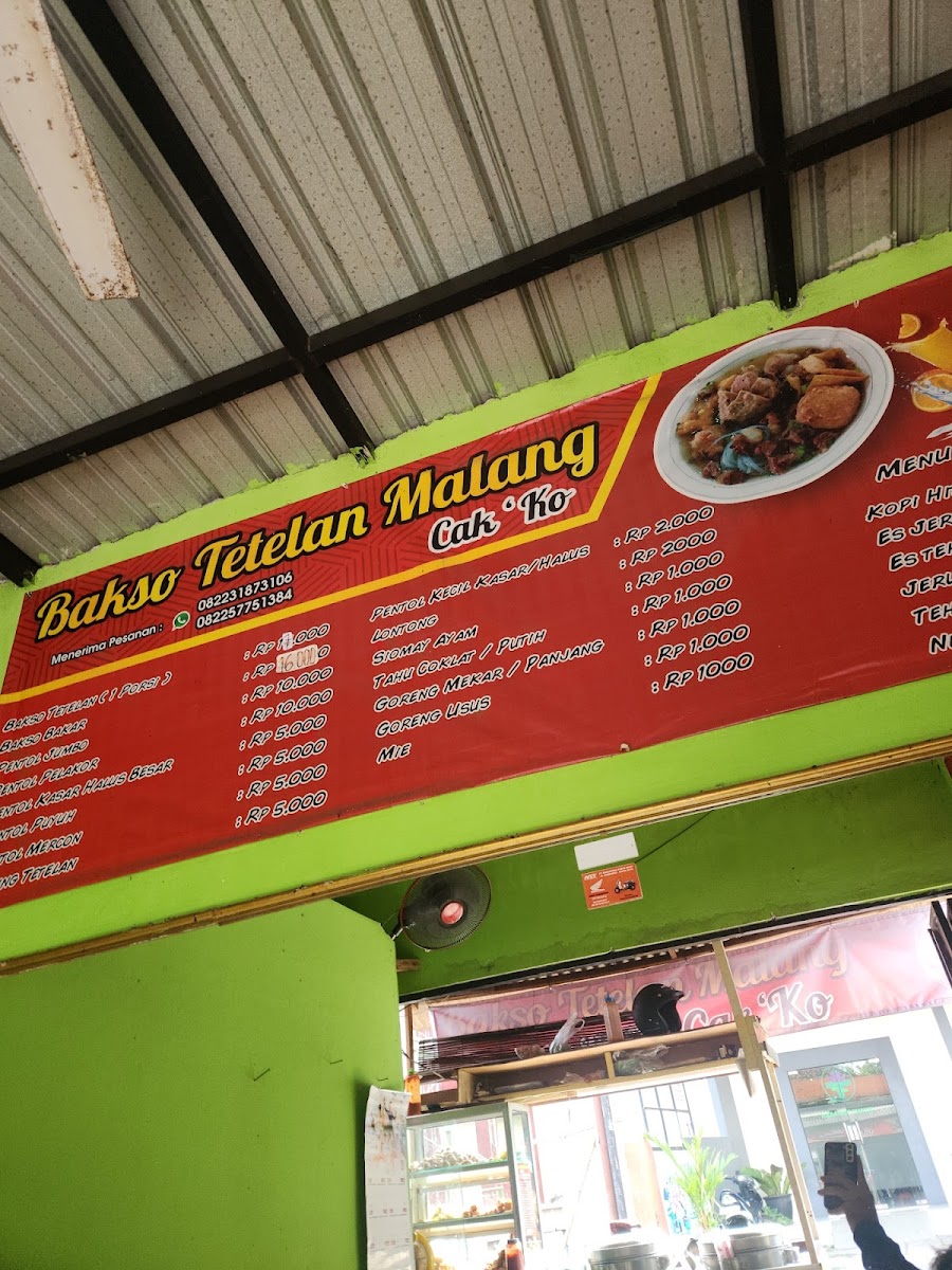 Bakso Tetelan Malang Cak ' Ko Photo Menu 7