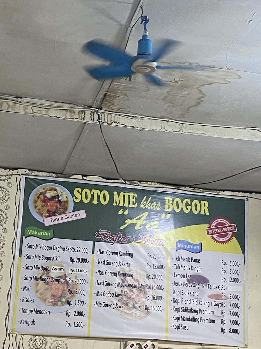 Soto Mie Bogor Aa Photo Menu 5