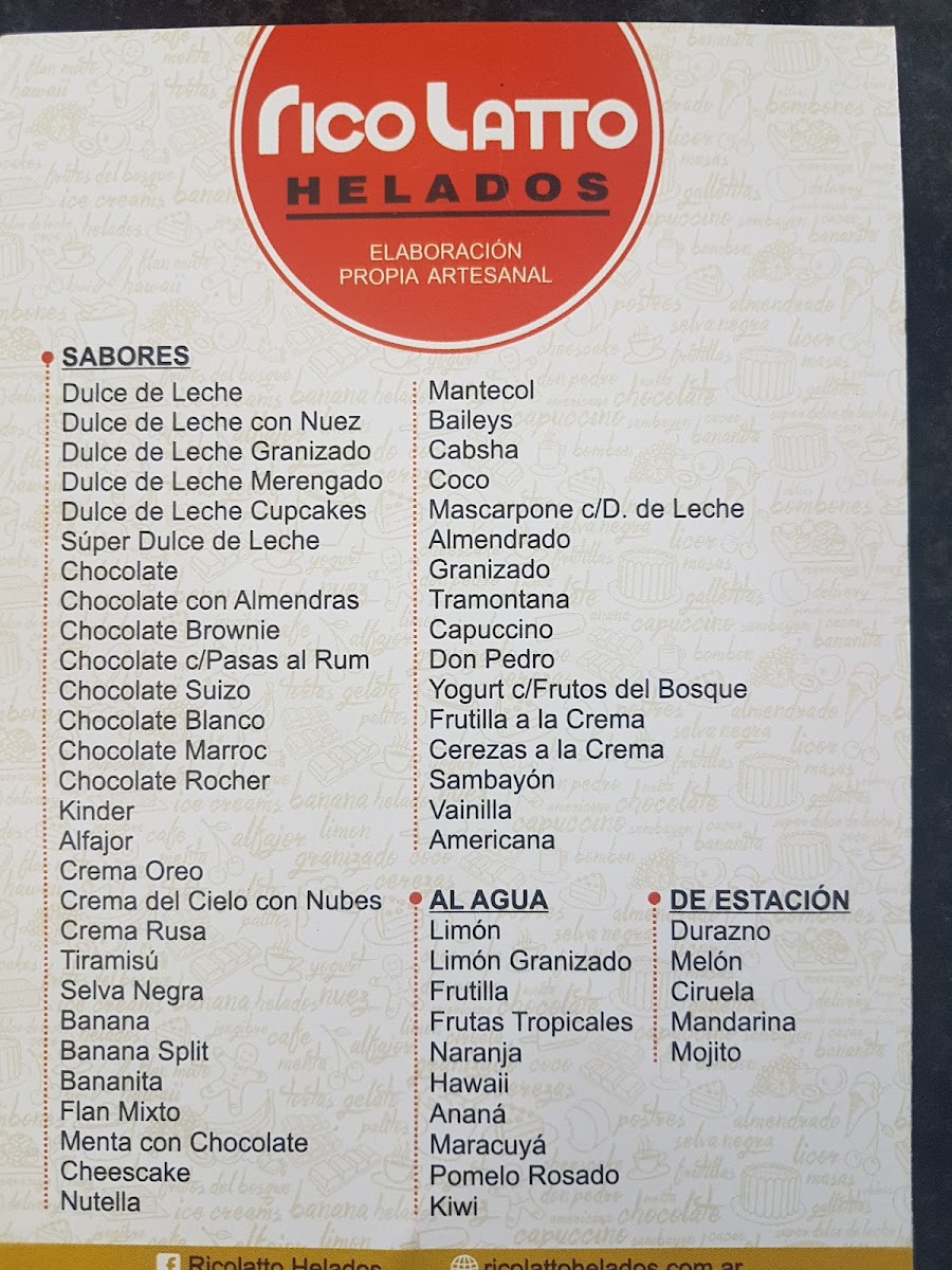 Ricolatto Helados Photo Menu 3
