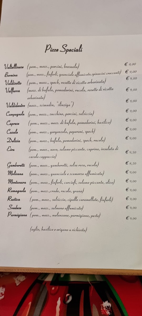 Ristorante & Pizzeria Eira (B&B) Photo Menu 4