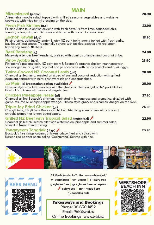 PAK Asian Kitchen Photo Menu 2