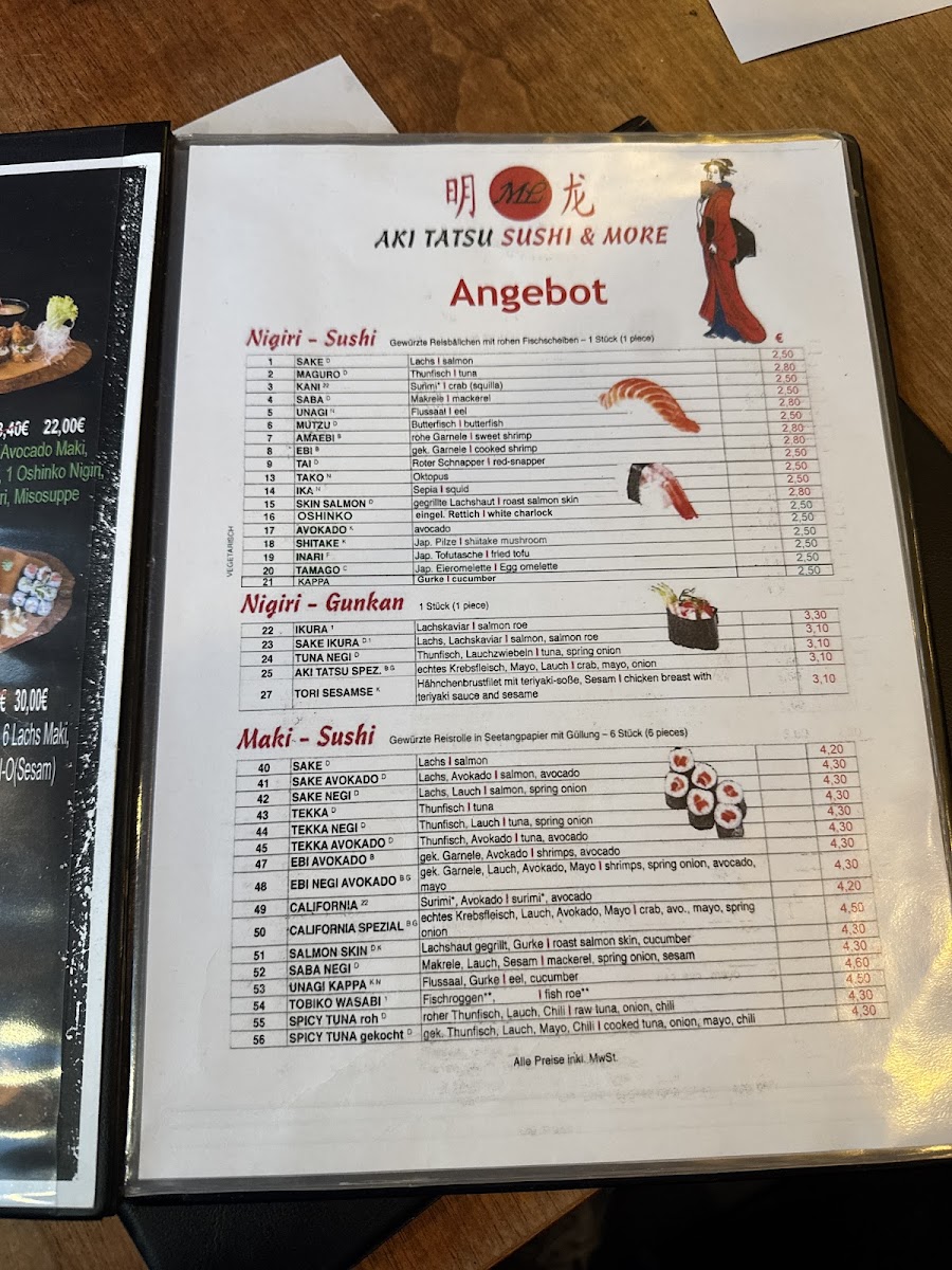 Aki Tatsu Sushi Photo Menu 9