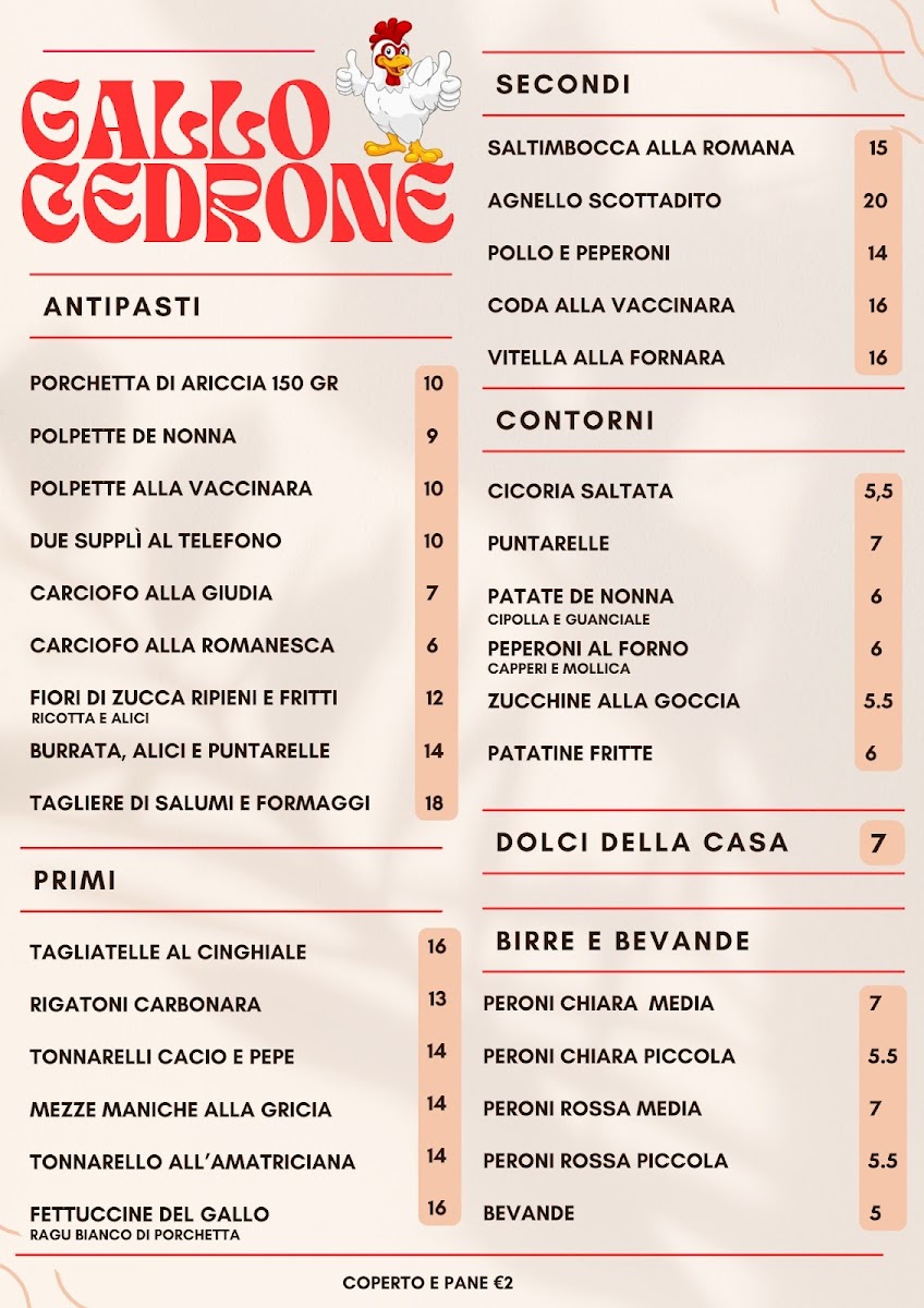 Ristorante Pizzeria Gallo Cedrone Photo Menu 1