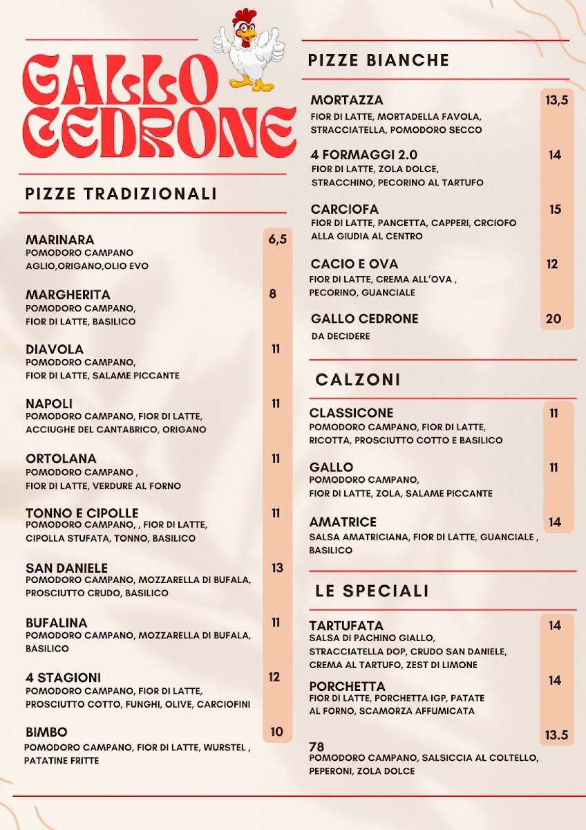 Ristorante Pizzeria Gallo Cedrone Photo Menu 2