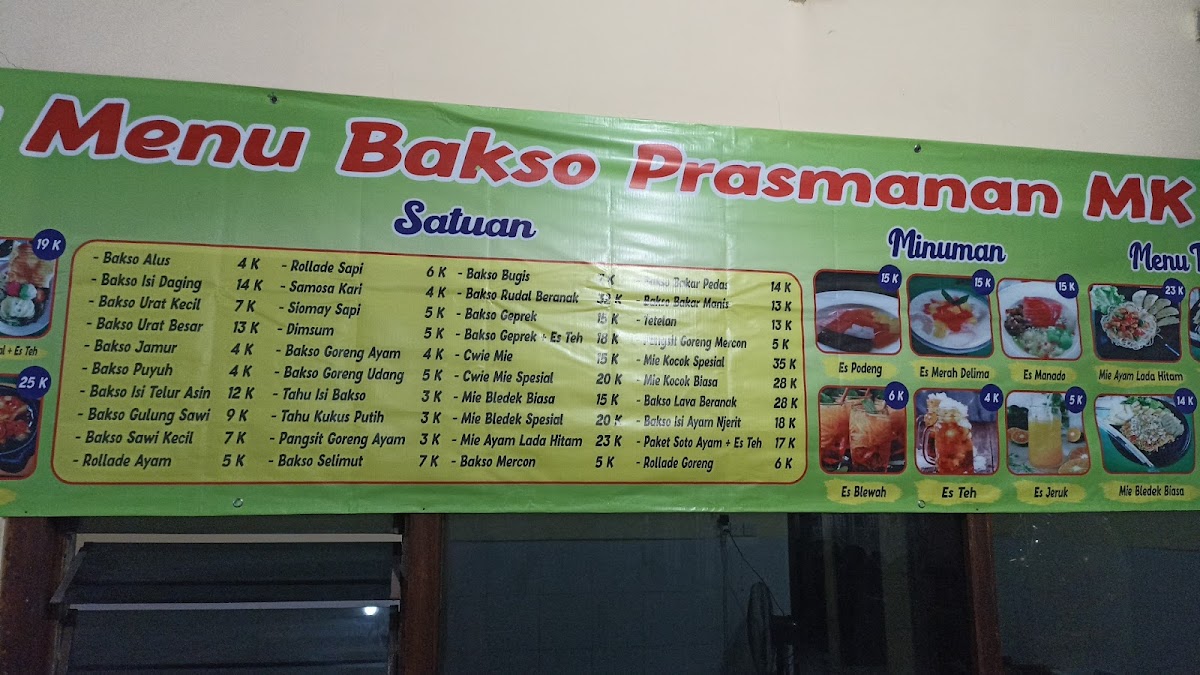 Bakso Prasmanan MK Photo Menu 1