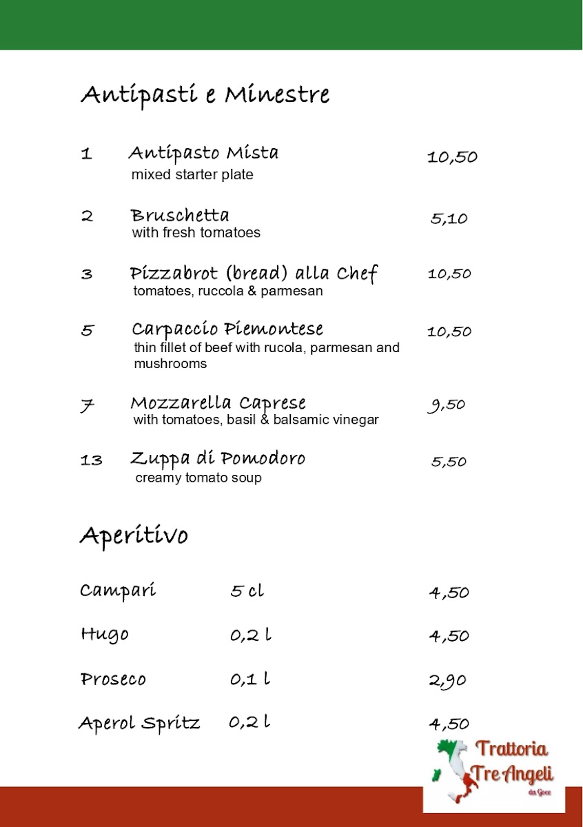 Trattoria Tre Angeli Photo Menu 10