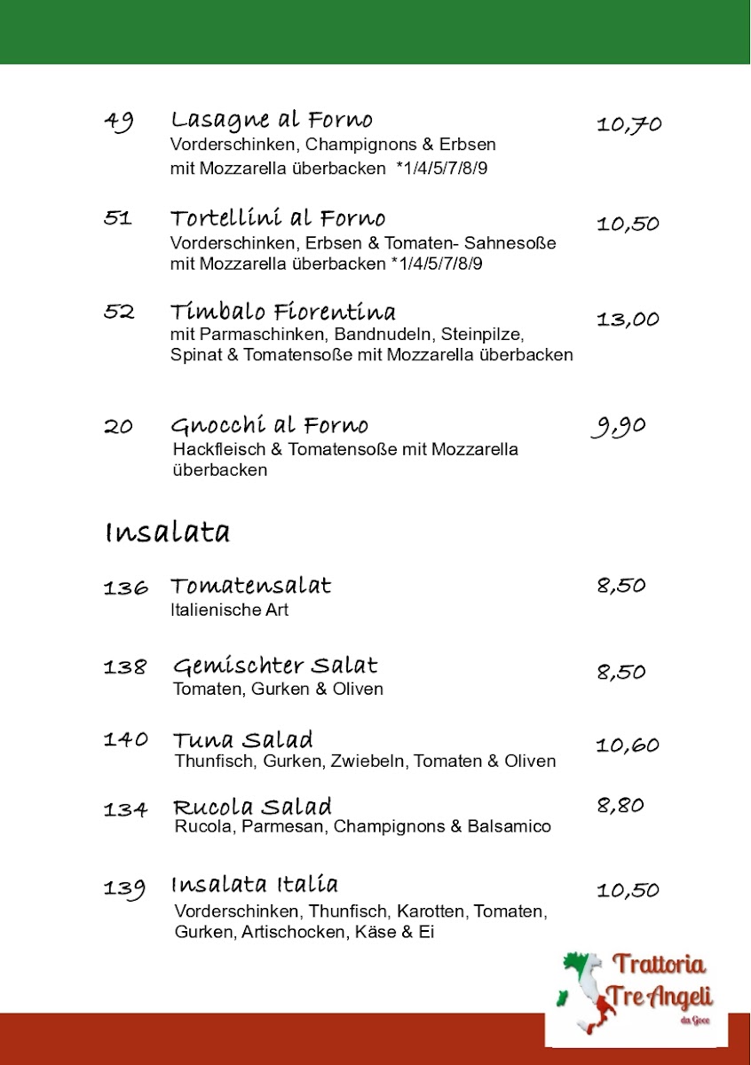 Trattoria Tre Angeli Photo Menu 5