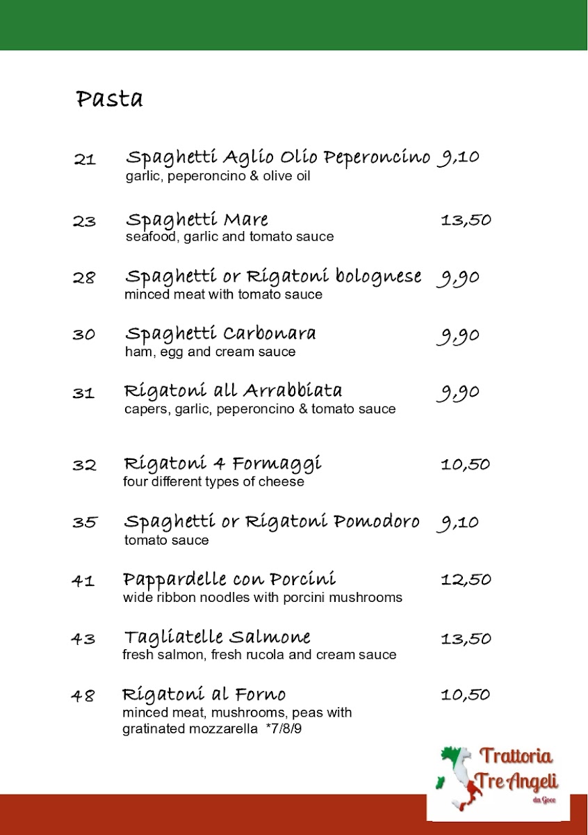 Trattoria Tre Angeli Photo Menu 6