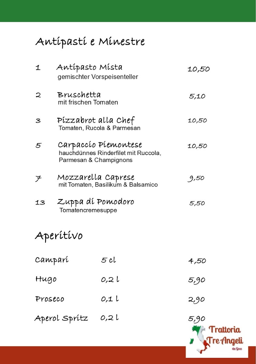 Trattoria Tre Angeli Photo Menu 7