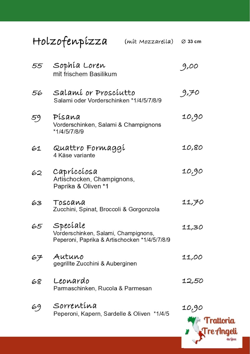 Trattoria Tre Angeli Photo Menu 9