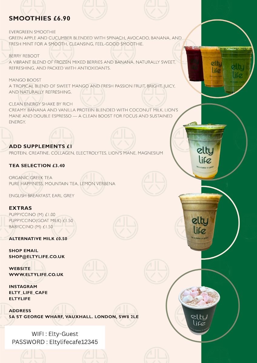 Elty Life Cafe and Shop Photo Menu 2