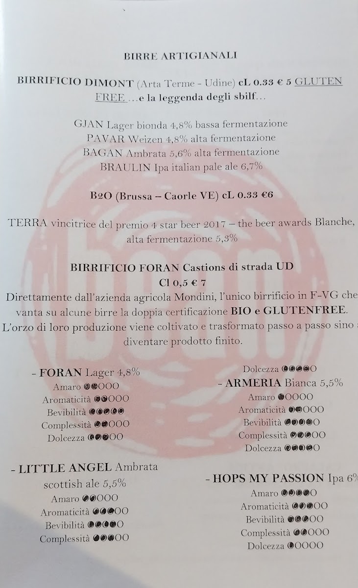 Ristorante Bean Photo Menu 3
