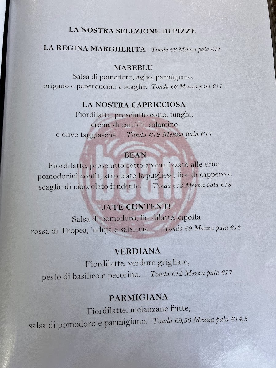Ristorante Bean Photo Menu 5
