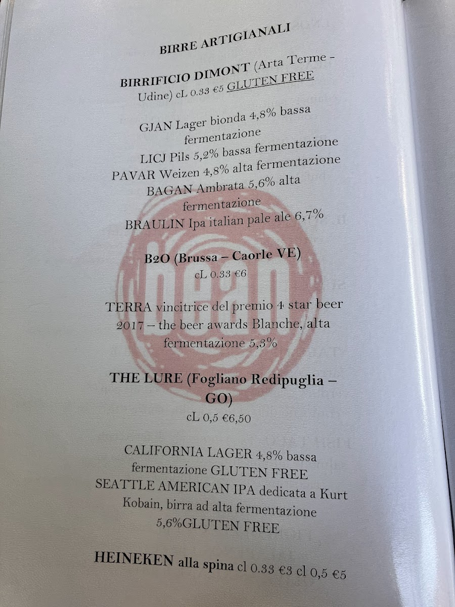 Ristorante Bean Photo Menu 9