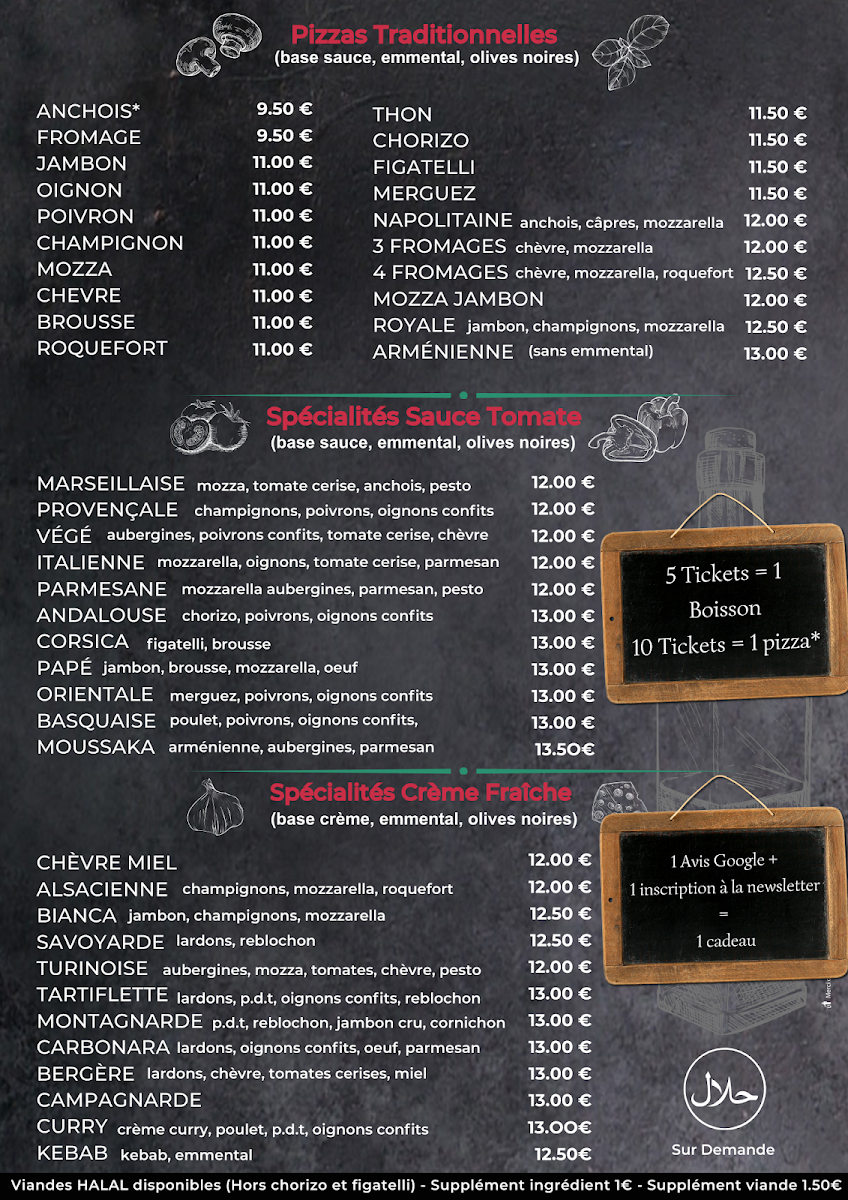 Papé Pizza Photo Menu 2