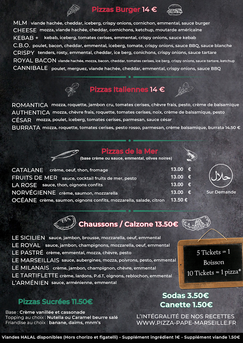 Papé Pizza Photo Menu 3