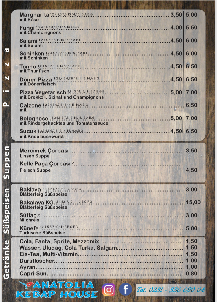 Anatolia Kebap Haus Photo Menu 9