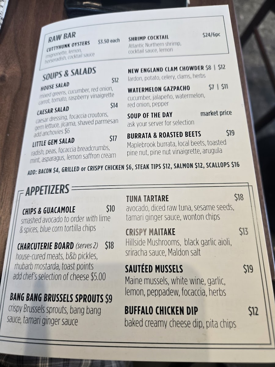 Farm & Coast Restaurant Photo Menu 2