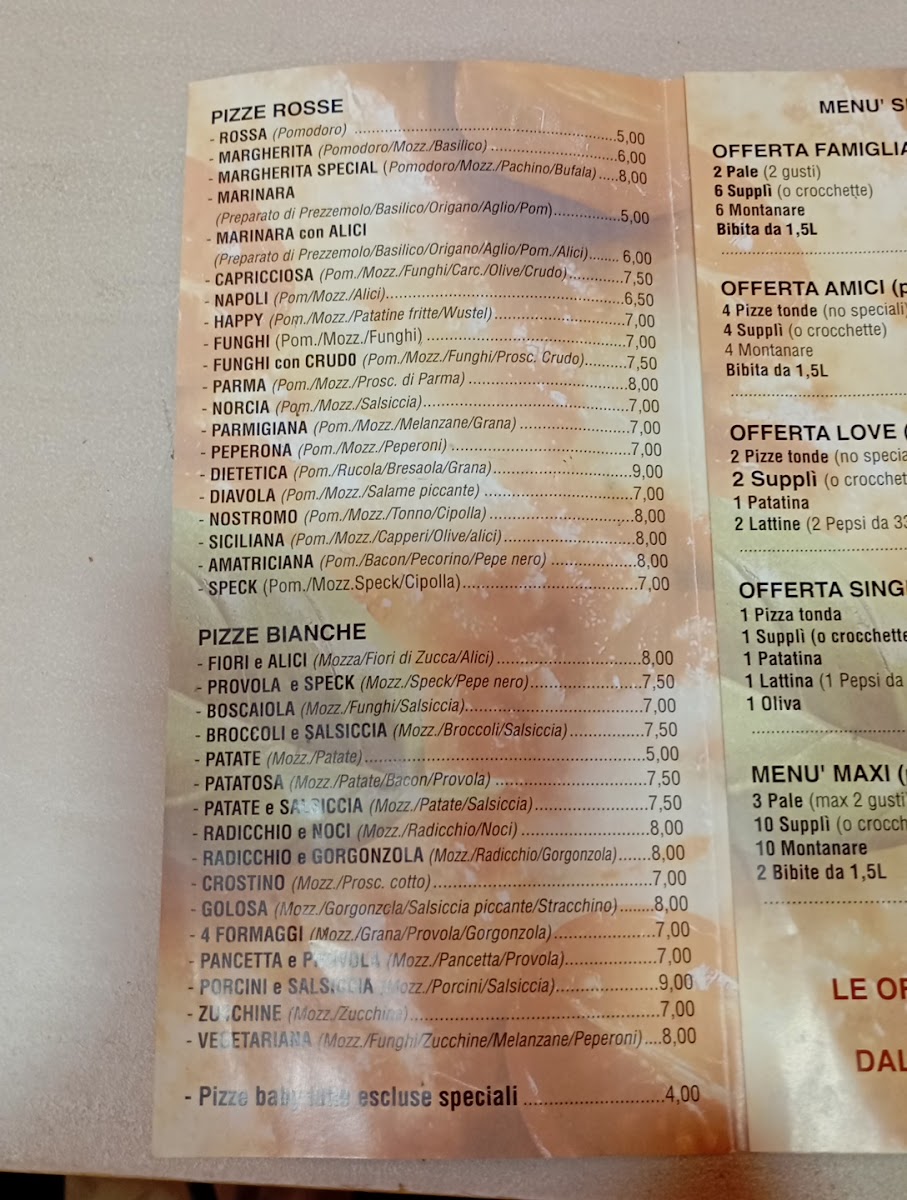 Gladiatori della Pizza Photo Menu 1