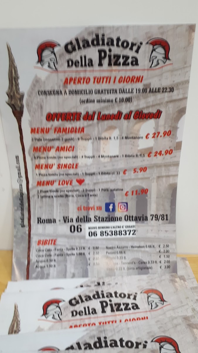 Gladiatori della Pizza Photo Menu 8