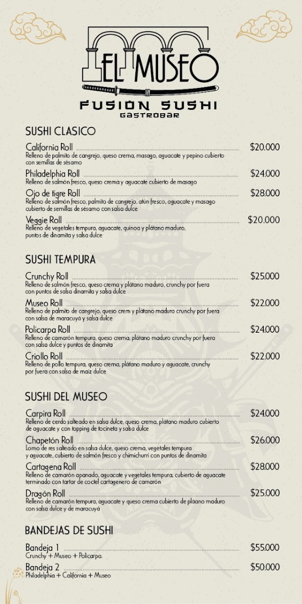 Fusión Sushi parrilla Bar Photo Menu 1