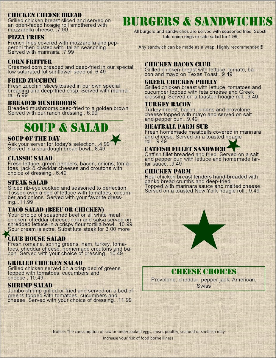 22 Klicks Bar and Grill Photo Menu 10