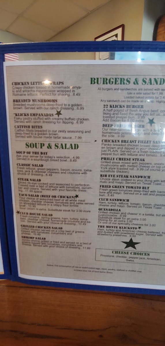 22 Klicks Bar and Grill Photo Menu 8