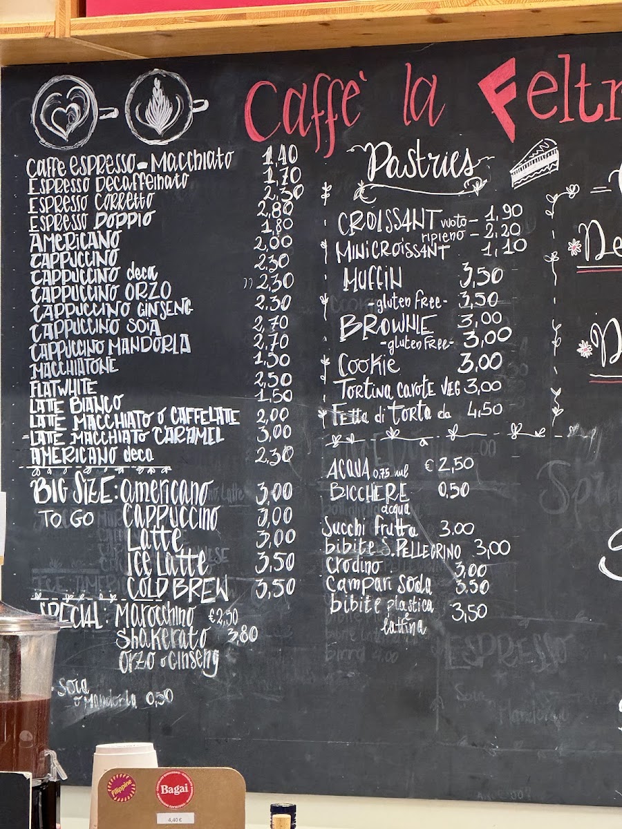 Bar laFeltrinelli Photo Menu 2