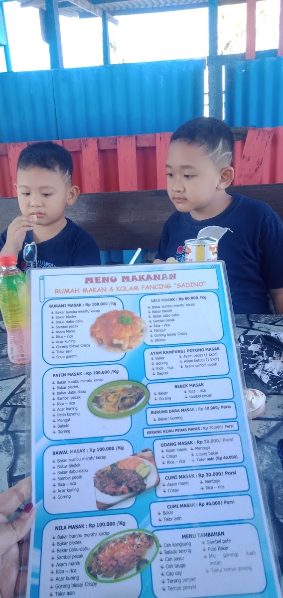 Kolam Pancing Dan Resto Sadino Photo Menu 2