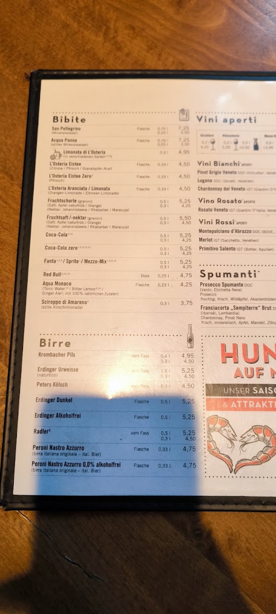 L'Osteria Köln Hahnenstraße Photo Menu 10