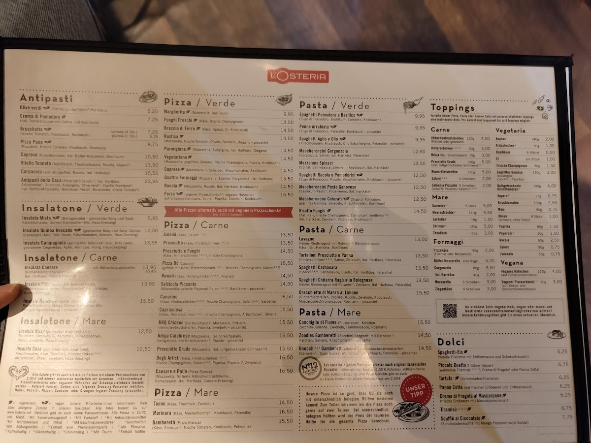 L'Osteria Köln Hahnenstraße Photo Menu 5