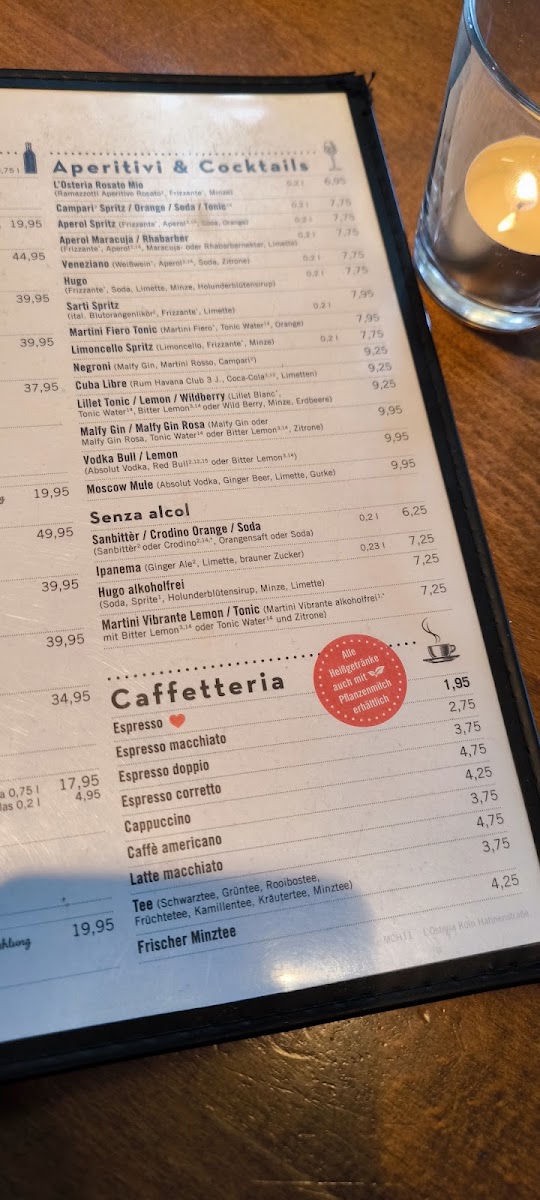 L'Osteria Köln Hahnenstraße Photo Menu 8