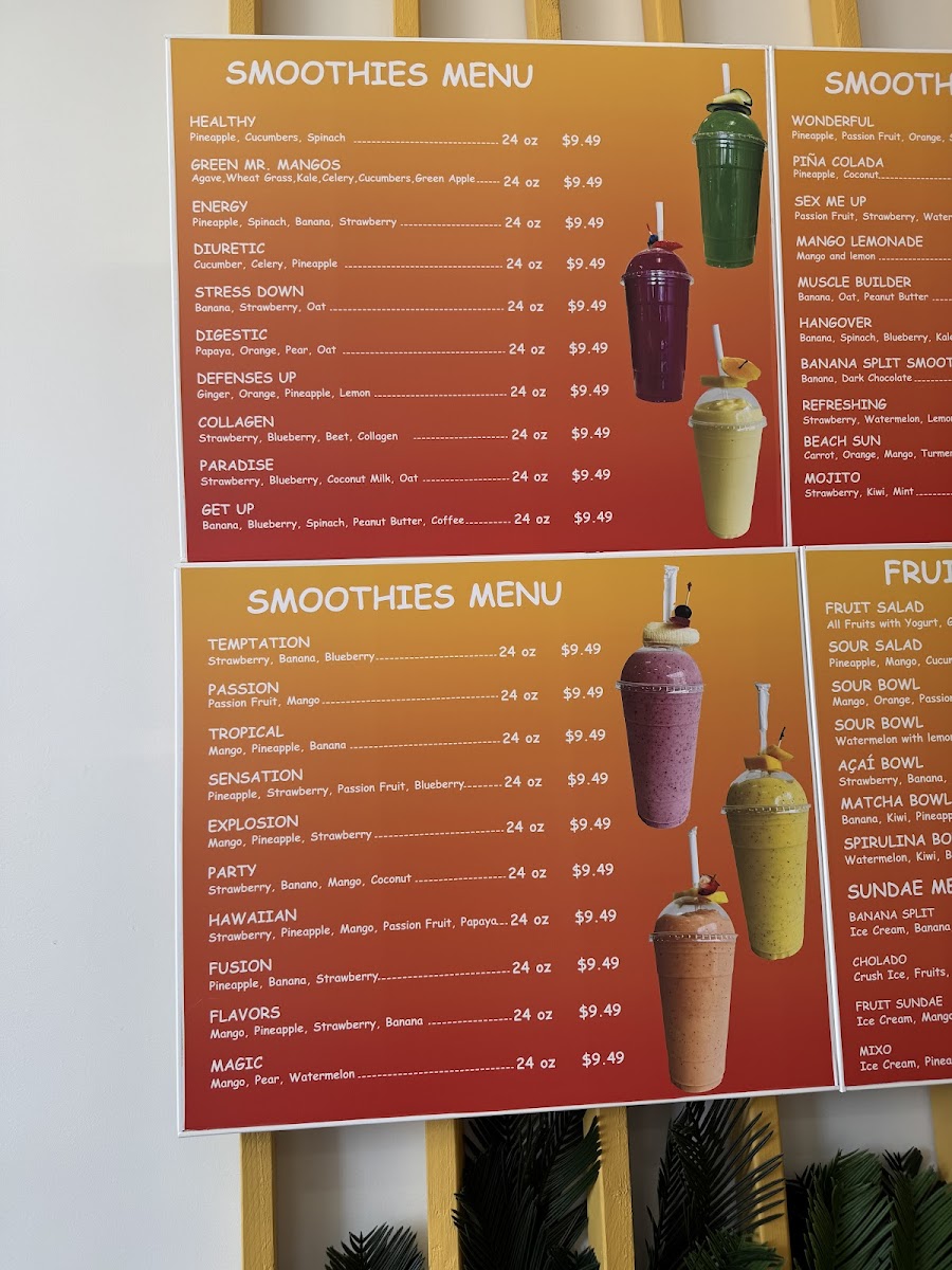Mr. Mango’s Photo Menu 2