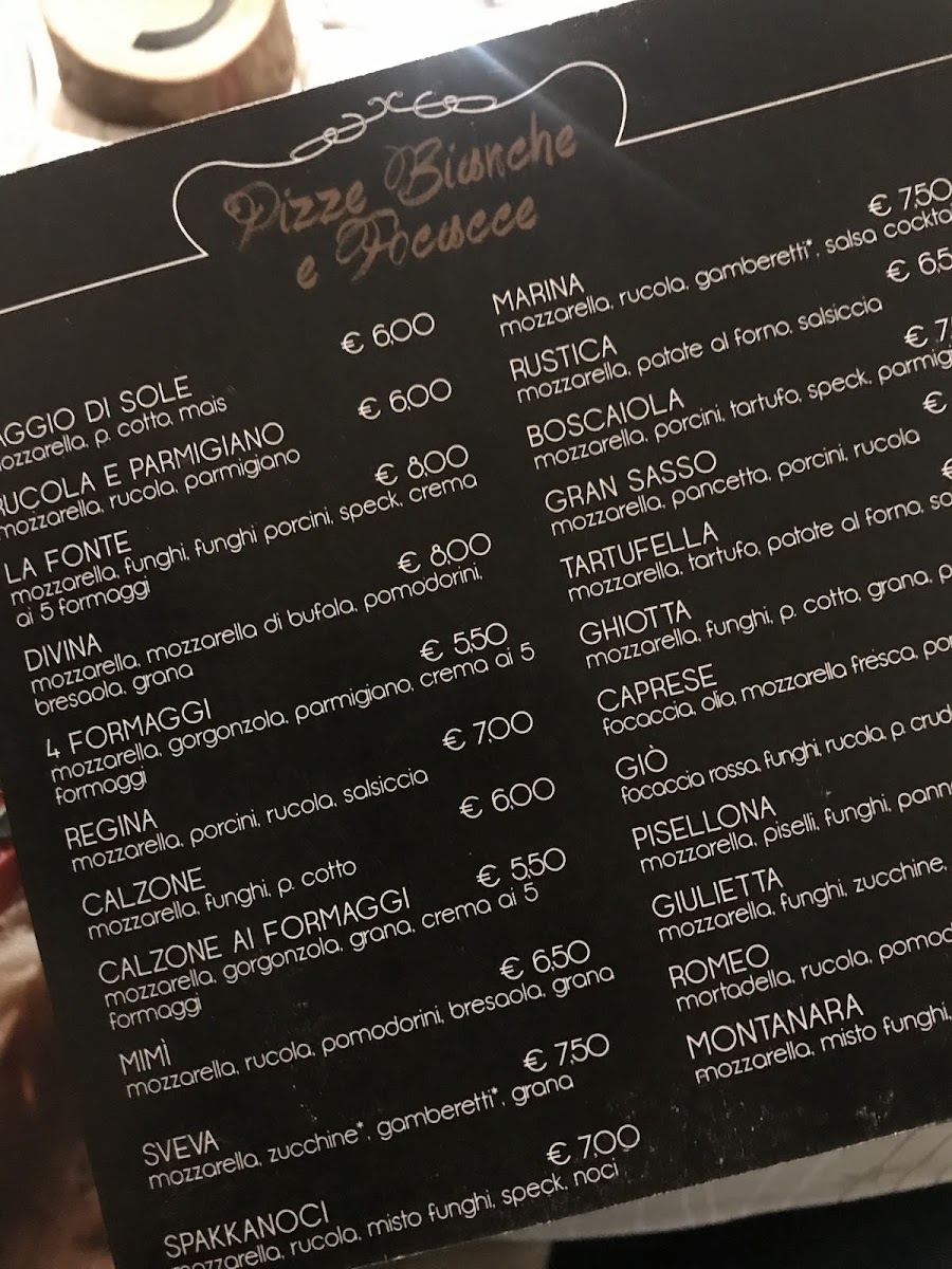 Ristorante Pizzeria La Fonte Photo Menu 2