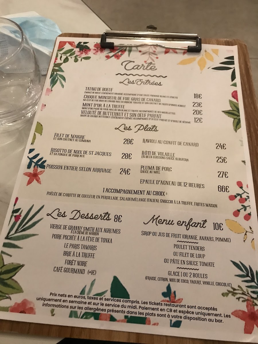 Le Père Louis Photo Menu 3
