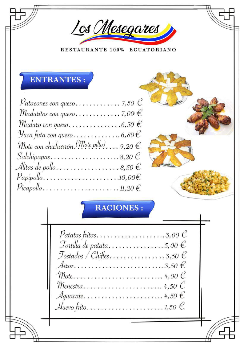 Restaurante Los Mesegares Photo Menu 4