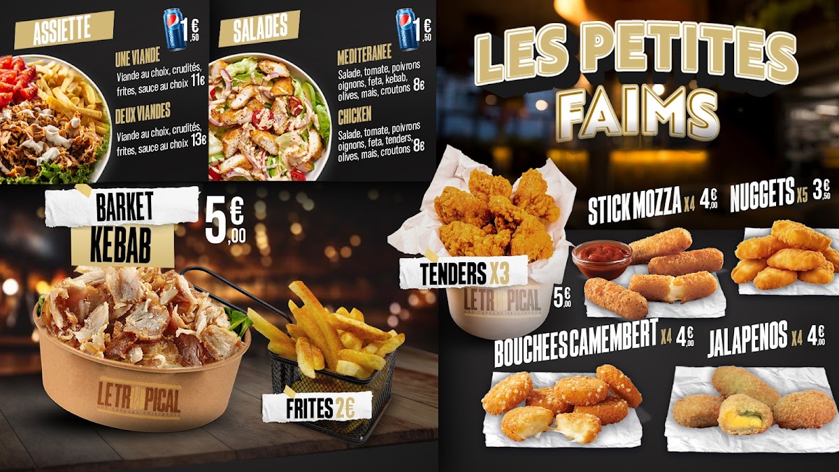 Le Tropical Photo Menu 1