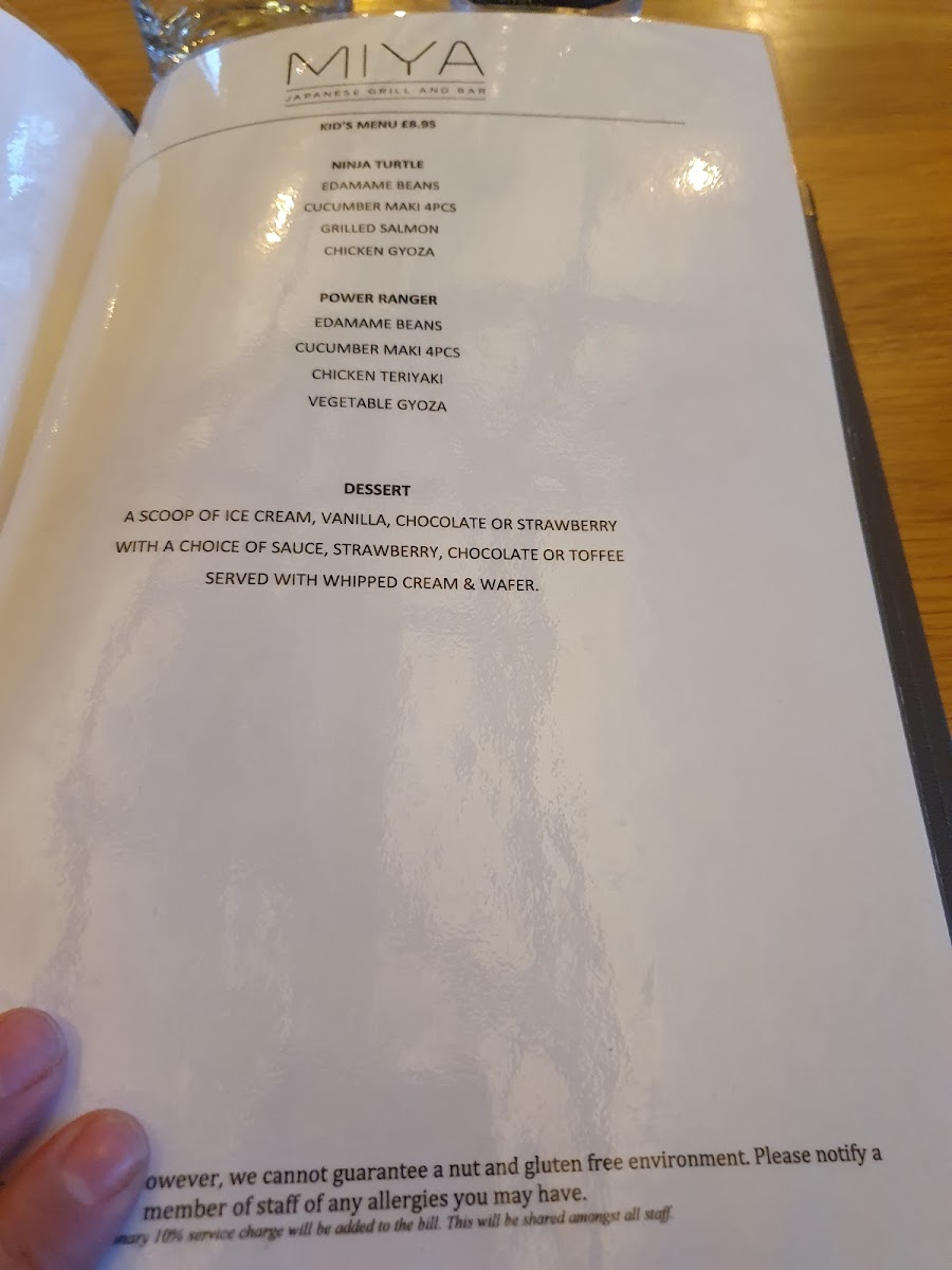 Miya Japanese Grill and Bar Photo Menu 4