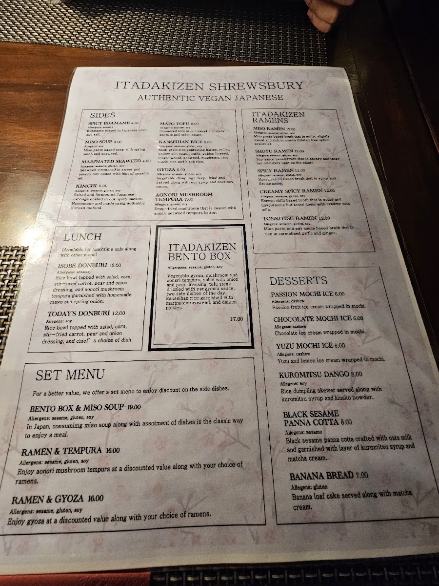 Itadakizen Photo Menu 1