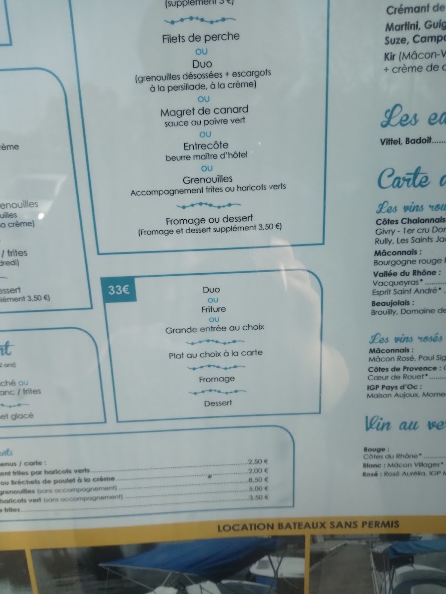 Restaurant L'Embarcadère Photo Menu 4