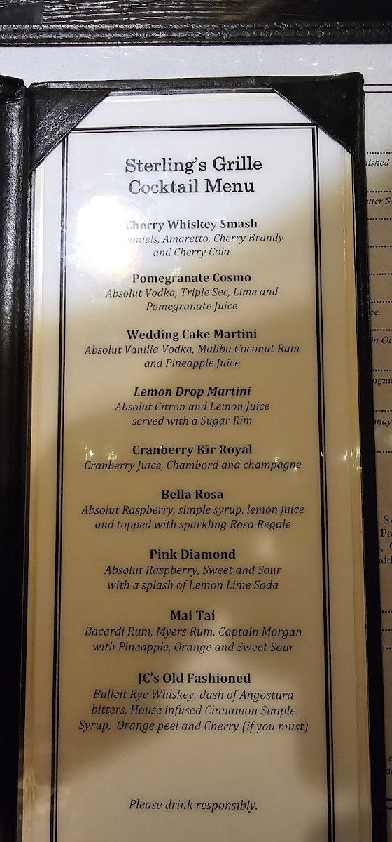 Sterlings Grille Photo Menu 10