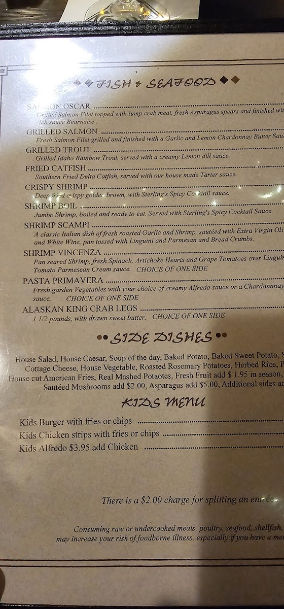 Sterlings Grille Photo Menu 5