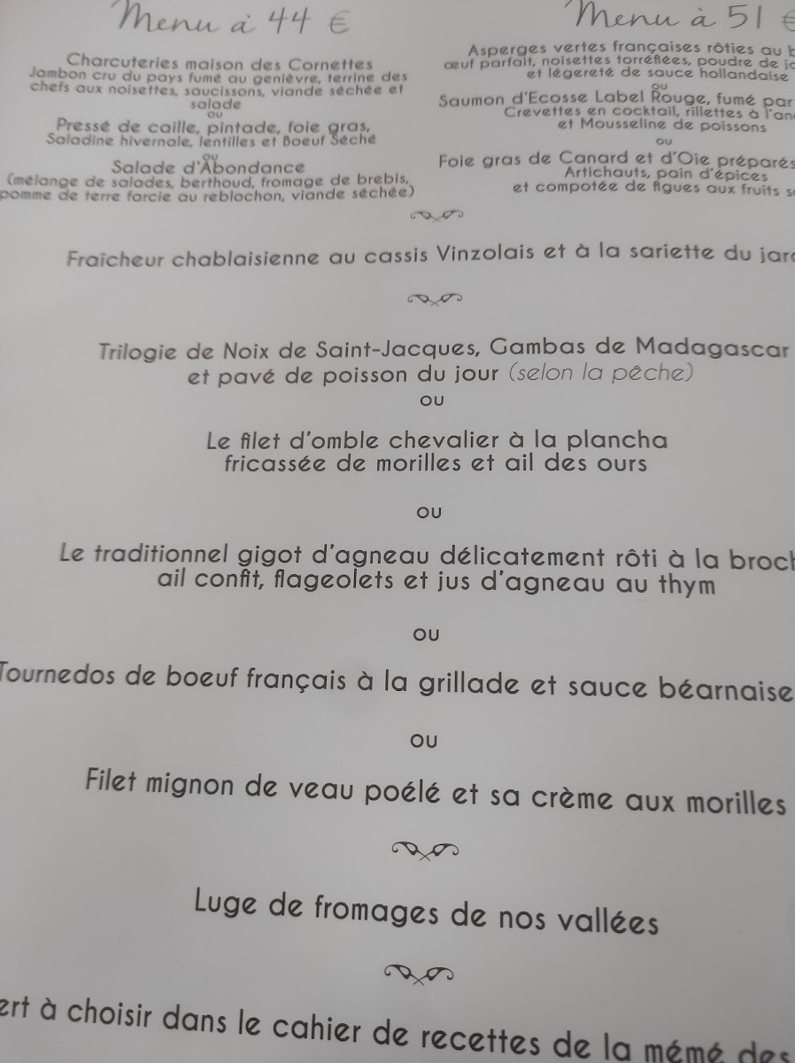 Restaurant La Tour de Boëge Photo Menu 2