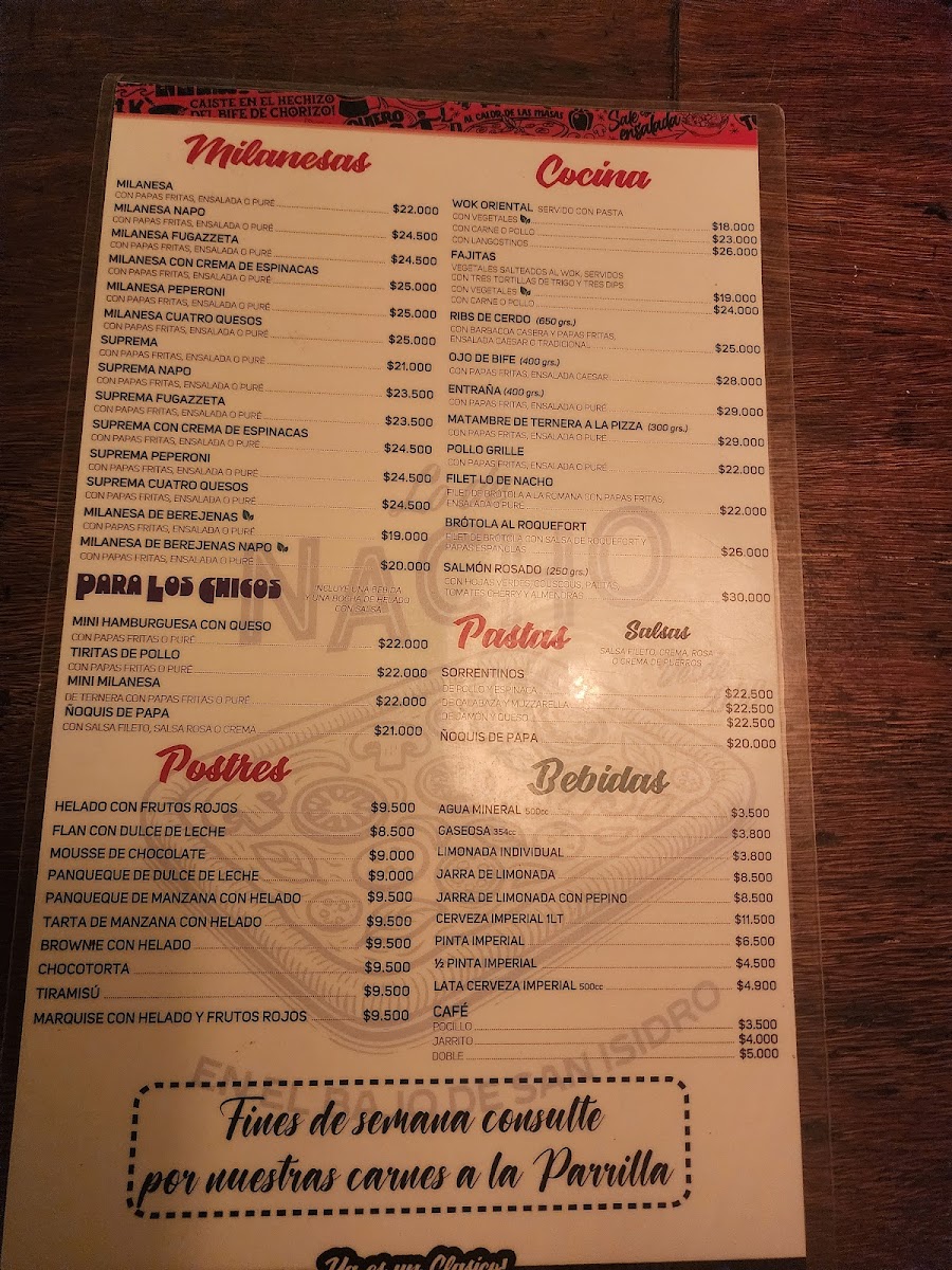 Lo de Nacho Pizzas Photo Menu 3
