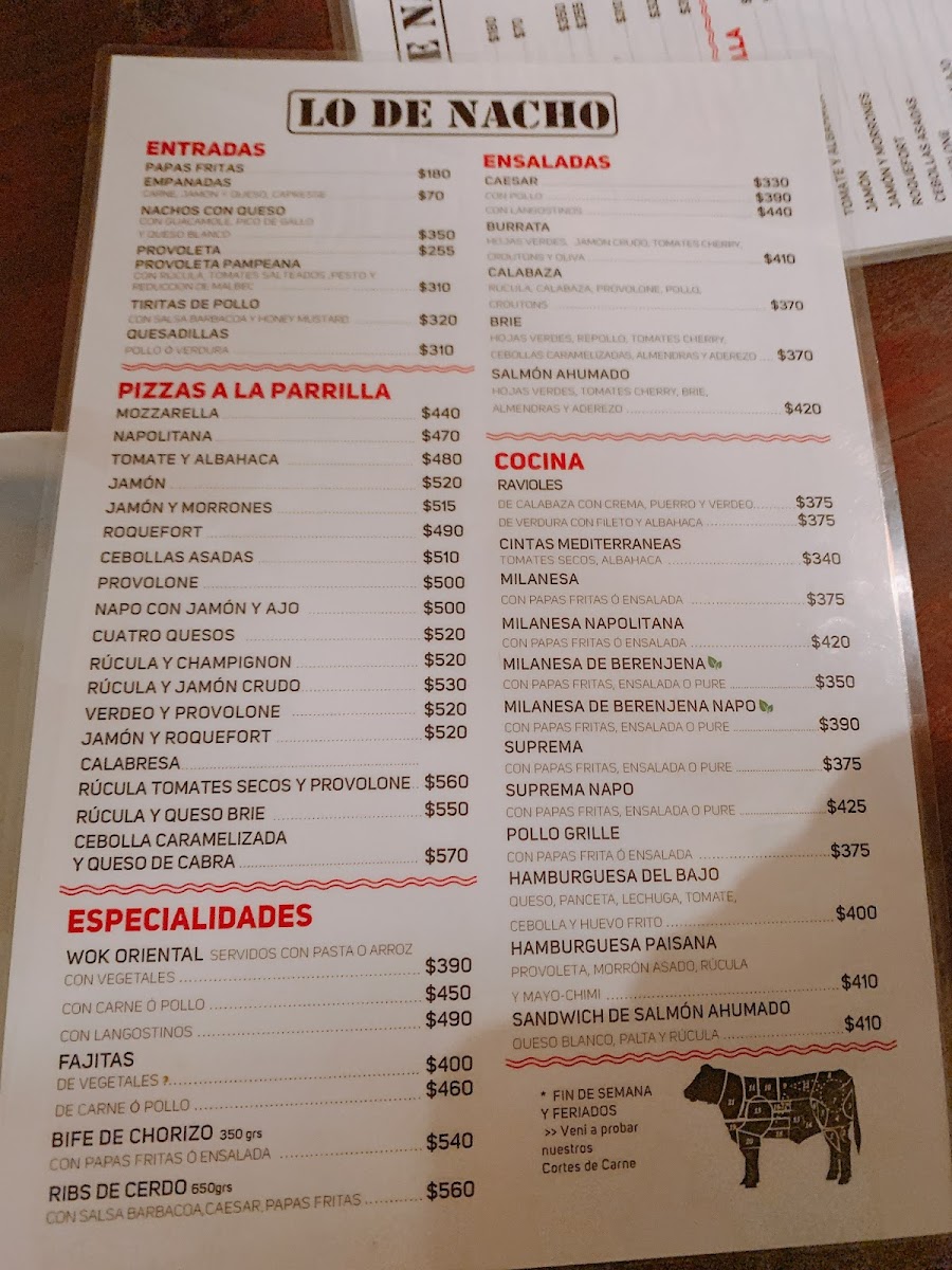 Lo de Nacho Pizzas Photo Menu 6